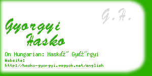 gyorgyi hasko business card